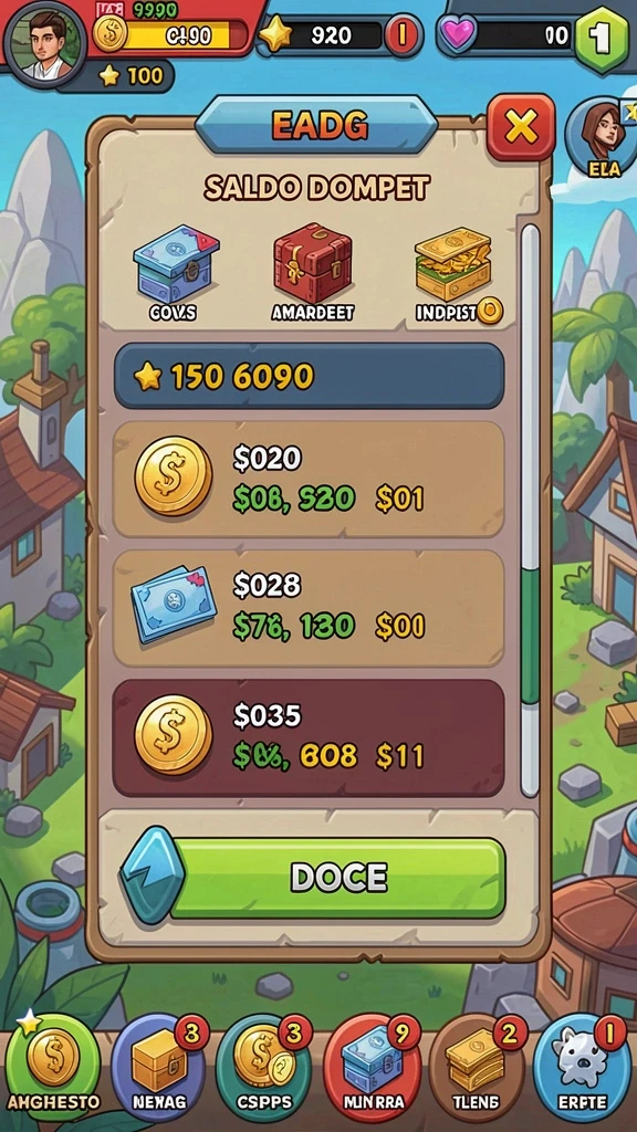 Tampilan antarmuka dragon11 di Android